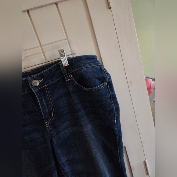 Maurices Womens 14R Dark Blue Mid-Rise Straight Jeans - Picture 2 of 13